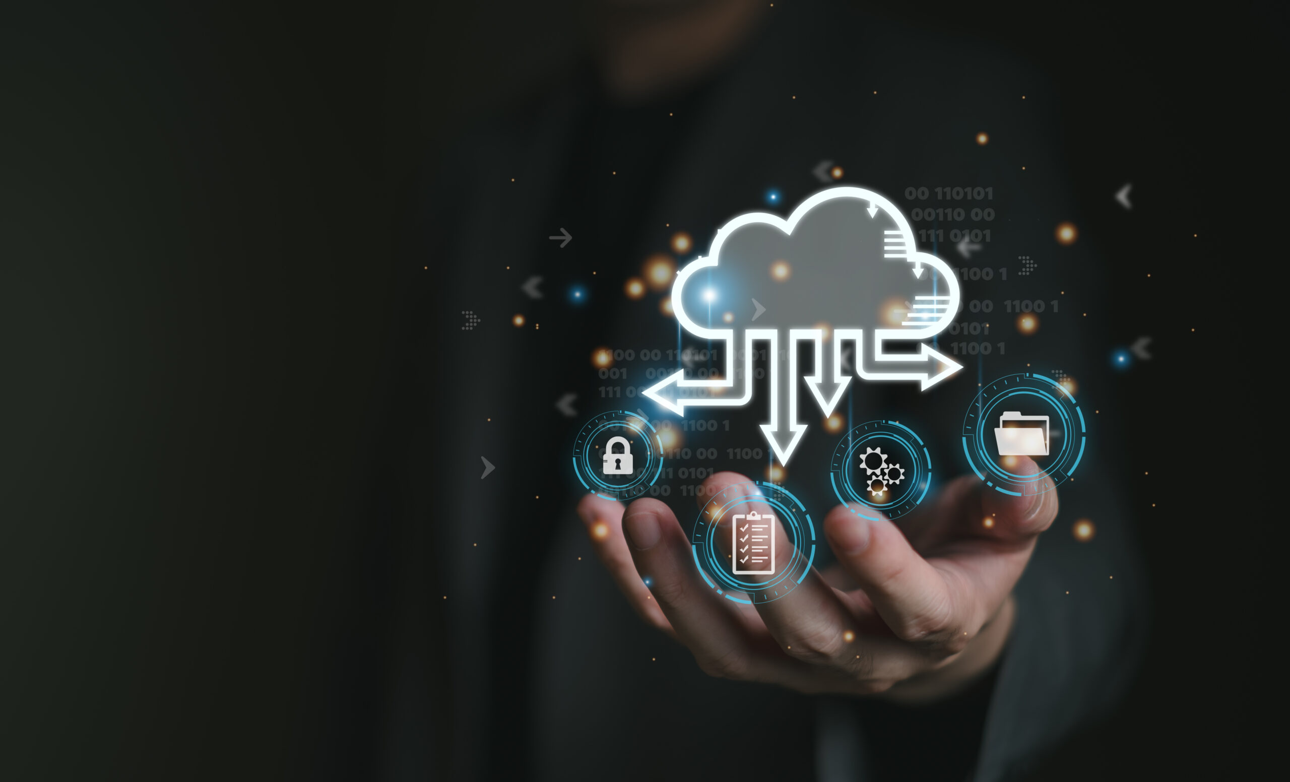 Business person migrate data and corporate information into cloud technology for data security and back up as disaster recovery site and prevent for cyber crime. Data inventory for enterprise. Business person migrate data and corporate information into cloud technology for data security and back up as disaster recovery site and prevent for cyber crime. Data inventory for enterprise.